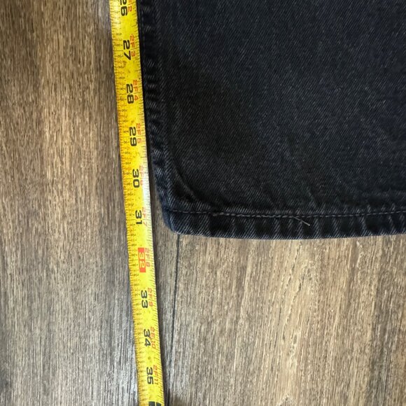 VTG Levi's 550 Jeans Men's 38x32 Black Relaxed Fit Stretch Denim Red Tab Y2K 00s - Picture 10 of 11